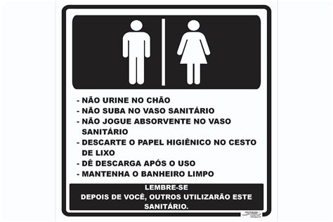 Kit Placas De Sinaliza O Banheiro Masculino E Feminino