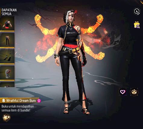 Tips Mendapatkan Bundle Free Fire Wrathful Dream Bundle Dafunda