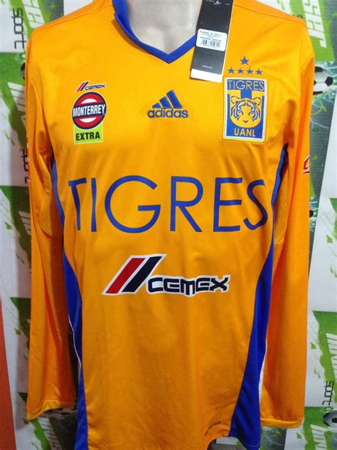 Jersey Adidas Tigres Oficial 100 Original 2017 Manga Larga Envío Gratis