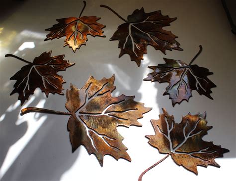 Metal Leaves Wall Decor | Foter