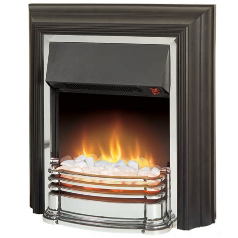 Dimplex Detroit Freestanding Fire Black And Chrome Effect Finish Air Con Centre