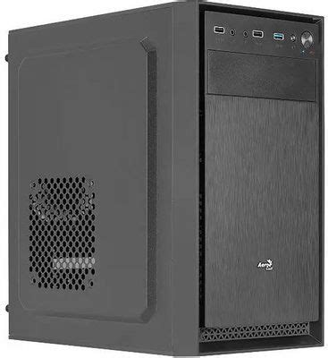 Корпус mATX Aerocool CS-104-S-BK-v1, Mini-Tower, без БП, черный [accs ...