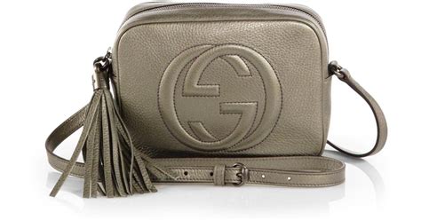 Gucci Soho Metallic Leather Disco Bag Lyst