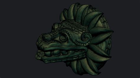 D Quetzalcoatl Aztec Deity Model Turbosquid