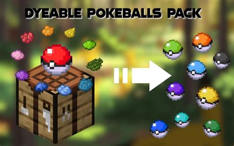 Dyeable Pokeballs Pack Pixelmon 1 20 2 Datapack Minecraft Data Pack