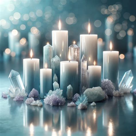 Light Blue Candles for Crystals - Meaning, Uses, and Benefits