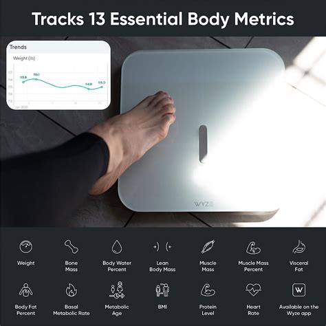 Wyze Smart Scale X Digital Bathroom Scale For Body Weight Bmi Body