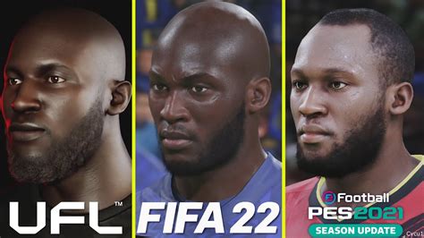 UFL Vs FIFA 22 Vs PES 2021 Early Graphics Comparison YouTube