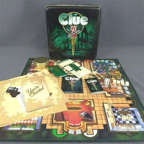 Clue 50th Anniversary Limited Edition Board Game Tin1998 Parker