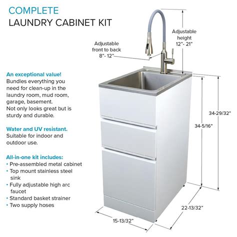 Transolid All In One 15 5 In X 22 4 In X 34 9 In Metal Drop In