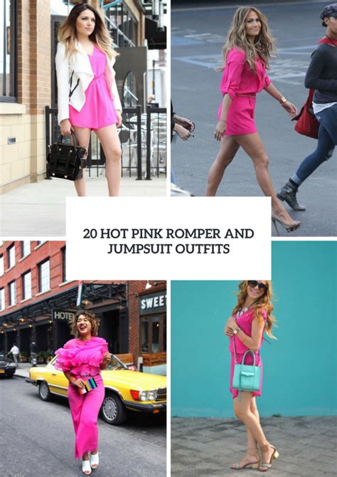 20 Hot Pink Romper And Jumpsuit Outfits Styleoholic