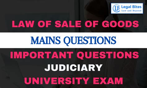 Law Of Sale Of Goods Question Answer Series 7 Important Questions For