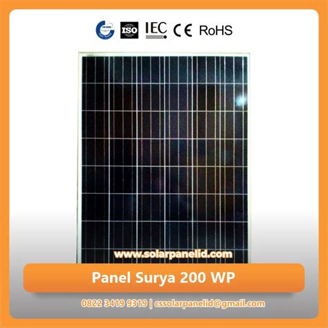 Jual Panel Surya Wp Polycrystalline Bppt Solar Panel Id