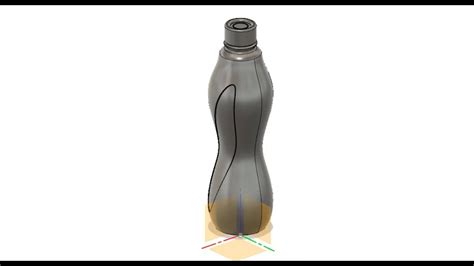 Making A 3d Bottle In Fusion 360 Using Surfacing Tools Youtube