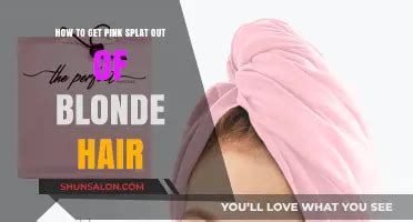 Blonde Hair And Pink Splat Removal Tricks And Tips ShunSalon
