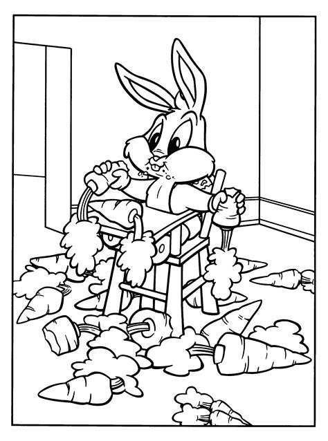 Baby Looney Tunes Cartoons Printable Coloring Pages