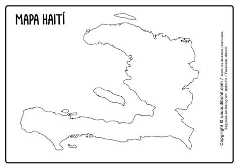 Mapa De Hait Dibuhit