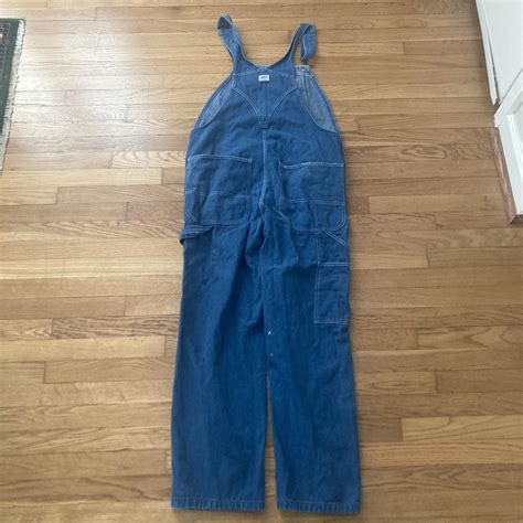 Vintage Liberty Overalls amazing original paint on... - Depop