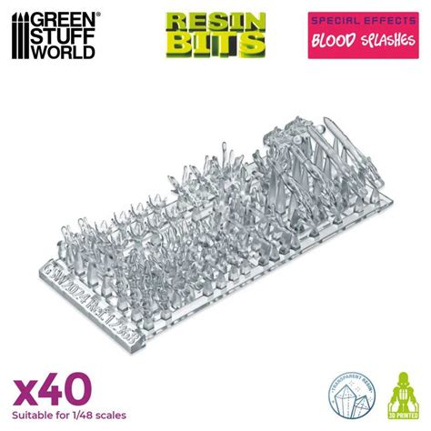 Gsw Resin Basing Set Blood Splashes Special Effects Clear Plastic Paints