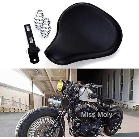 Amazon Fr Noir Moto Cuir Si Ge Solo Avec Pouces Kit De Support De