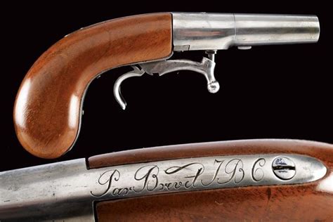 A Rare Under Hammer Percussion Pocket Pistol Mid 19th Century Rare