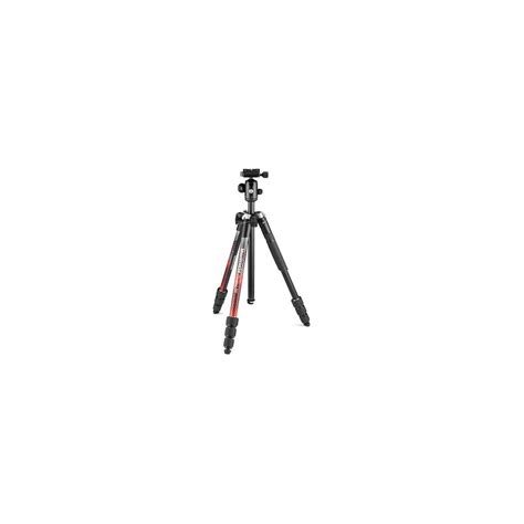 Trépied element mii aluminium red 4 sections bh Manfrotto La Redoute