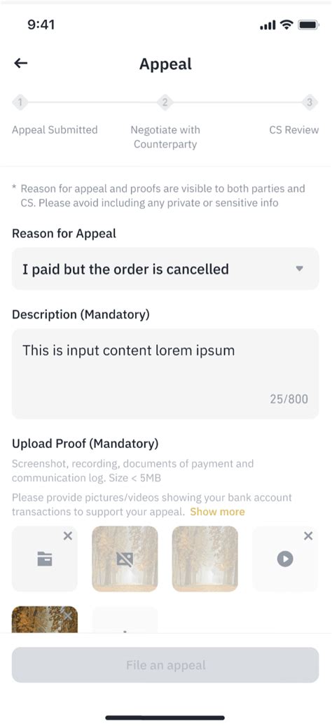 How To Appeal For Canceled Completed P P Orders On Binance App How To