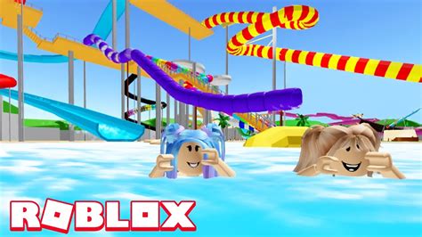 Roblox DIA DE PARQUE AQUÁTICO A MINHA MÃE Aqualiana Water