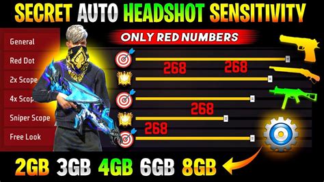 Free Fire Max Auto Headshot Trick 2024 Sensitivity 2gb 4gb 6gb Ram