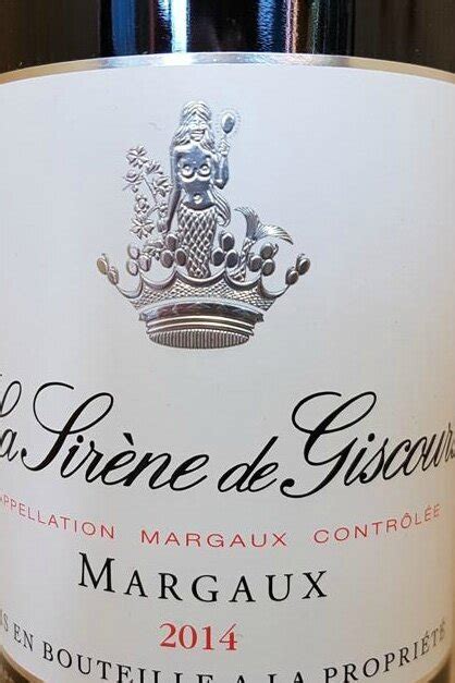 Calendrier de l avent 22 La sirène de Giscours second vin de chateau