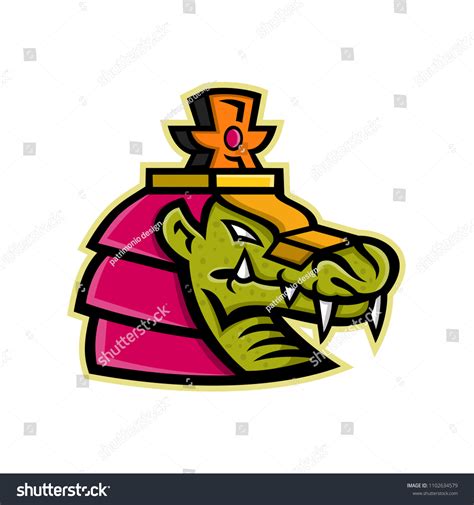 Mascot Icon Illustration Head Sobek Sebek Stock Vector (Royalty Free ...