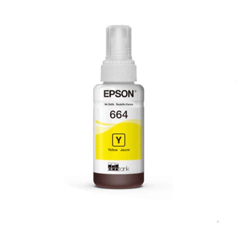 Botella De Tinta Epson T664 Yellow 70ml Mtr Informática