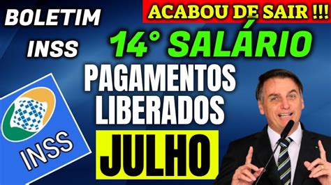 NA CONTA 14º SALÁRIO INSS PAGAMENTOS LIBERADOS YouTube