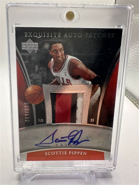 Exquisite Collection Patches Autographs Sp Scottie Pippen Auto