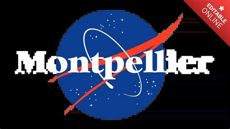 Montpellier NASA Logo Text Effect Generator