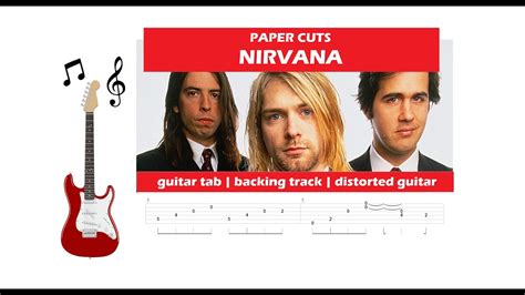 Nirvana Paper Cuts Guitar Tab Backing Track Youtube