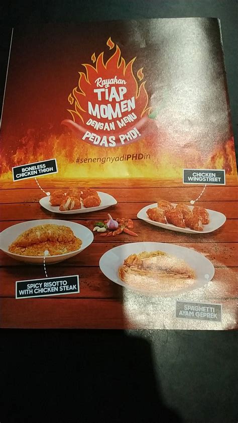 Menu At Pizza Hut Delivery PHD Indonesia Pizzeria Bekasi Regency Jl