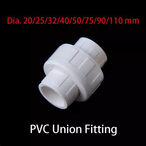 PVC PIPE UNION Connector Weld Solvent Water Supply Fitting 20 25 32 40