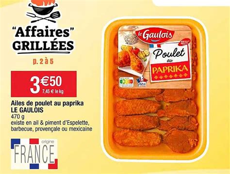 Promo Ailes De Poulet Au Paprika Le Gaulois Chez Cora Icatalogue Fr