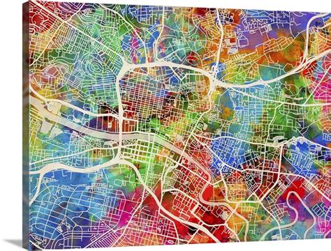 Glasgow Street Map | Great Big Canvas