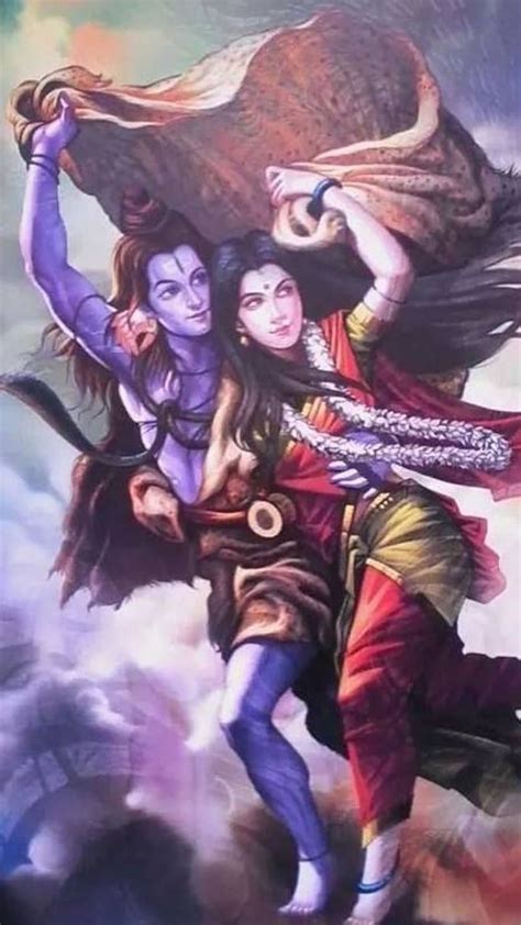 Shiva y Parvati shiva parvati mahadev mahakal señor dios Fondo