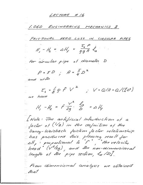 SOLUTION: Pipe friction losses moody diagram minor losses - Studypool