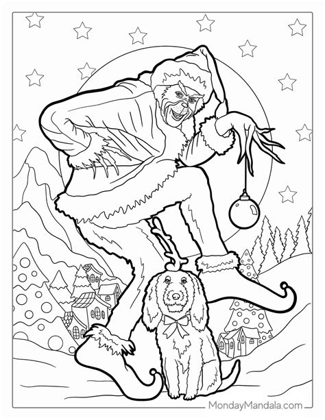 38 Grinch Coloring Pages Free PDF Printables Grinch Coloring Pages