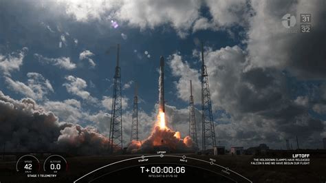 Spacex Launches Intelsat Satellites Into Orbit Expends Falcon 9 First