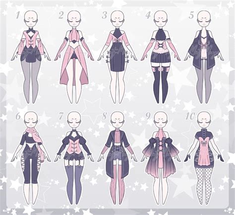 Outfit Adoptable Batch Closed By Minty Mango On Deviantart