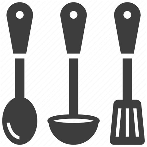 Kitchen Utensils Ladle Spatula Spoon Icon Download On Iconfinder