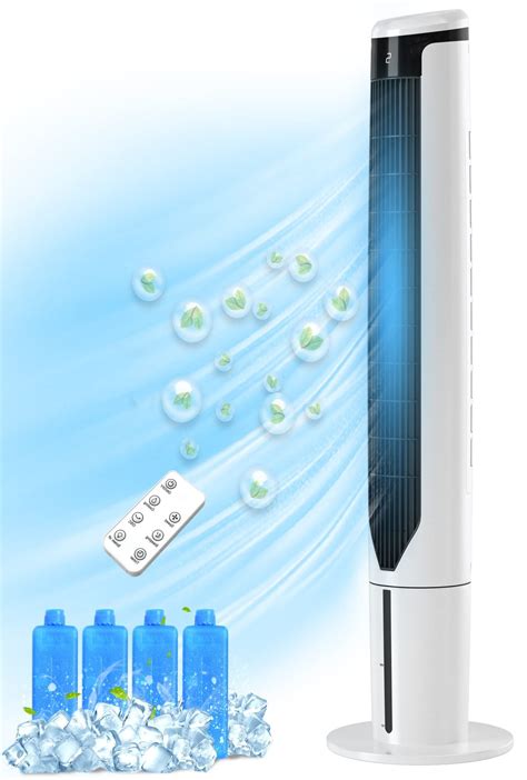 Buy Arlime Evaporative Air Cooler Oscillating Tower Fan With Remote 70° Oscillation 3 Speeds