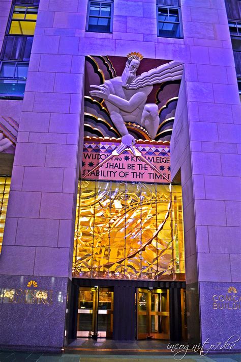 Comcast Building Entrance Sculpture Rockefeller Center P Flickr