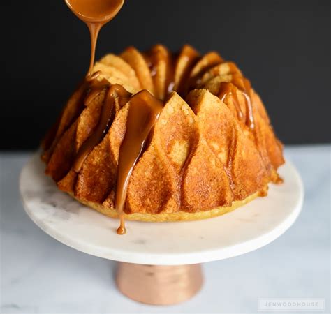 Kentucky Bourbon Butter Bundt Cake with Salted Caramel Glaze