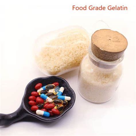 Iso Edible Bovine Skin Halal Food Gelatin Powder Stabilizer Mesh